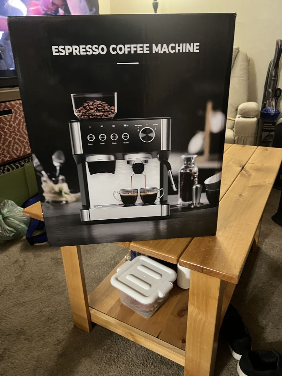 COWSAR 20 Bar Espresso Machine w/ Grinder & Steam Wand – $200