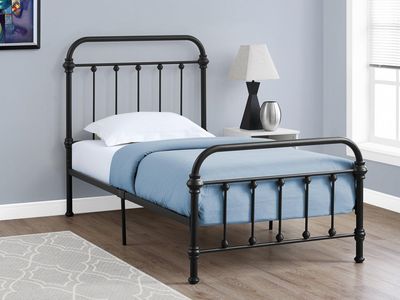 NEW Twin Size Black Metal Bed Frame – $100