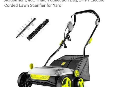 DEKOPRO 15 Amp Electric Lawn Dethatcher & Scarifier 15" – New #246