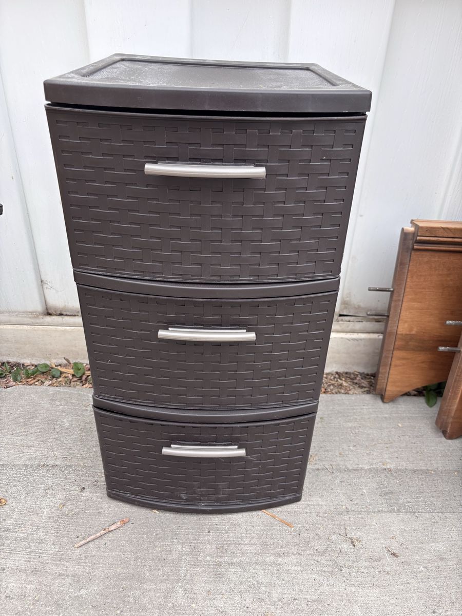 3-Drawer  Weave Tower Storage Drawers