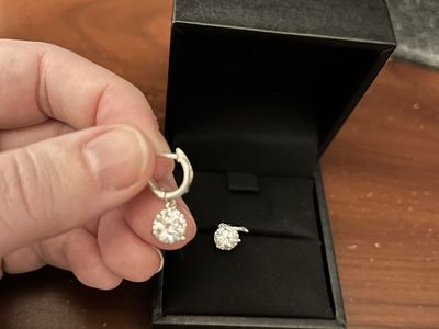 NADIA MOISSANITE EARRINGS 2.55 CARAT