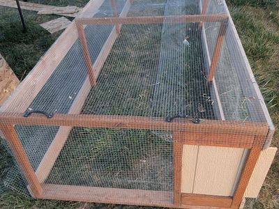 Chicken Run. Movable, Predator-Resistant 16 Feet long