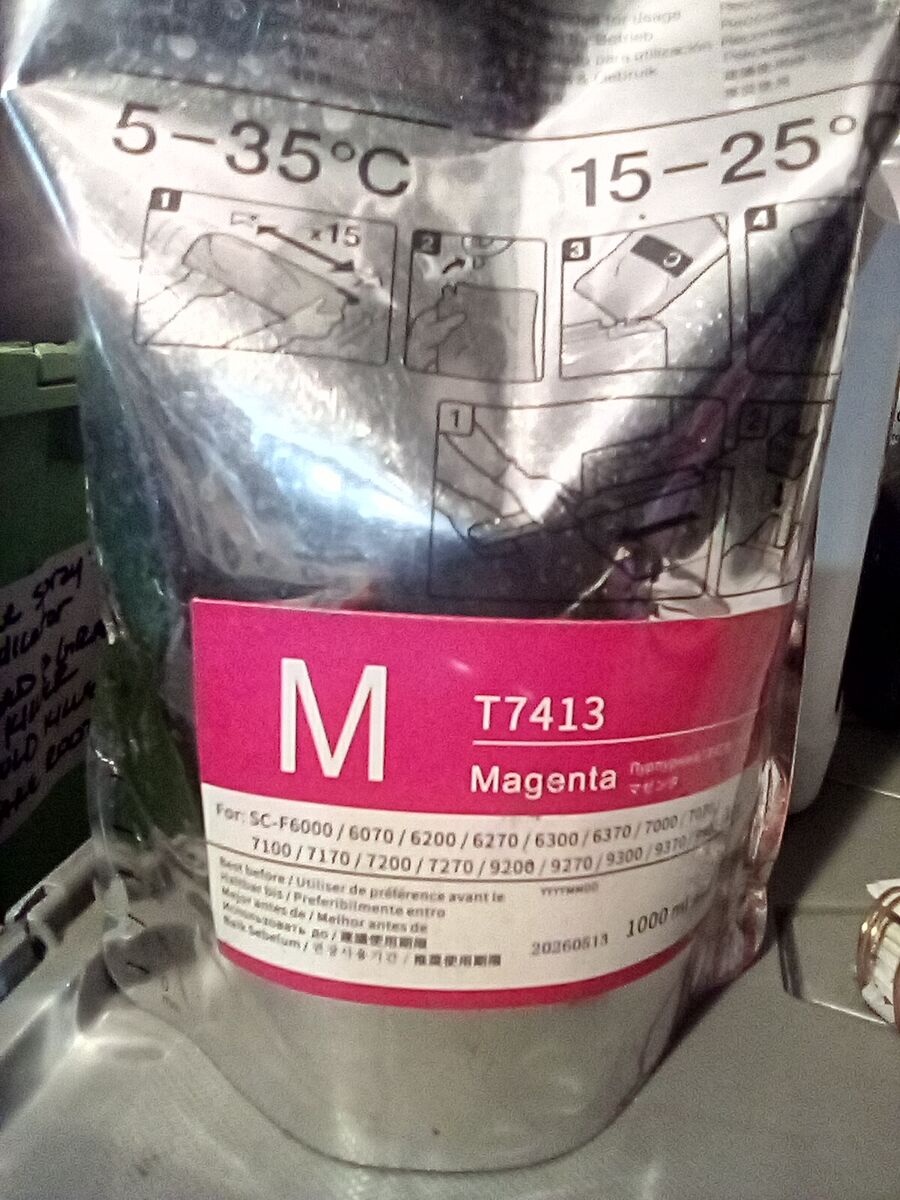 Magenta Dye Sublimation Ink T7413, 1000ml