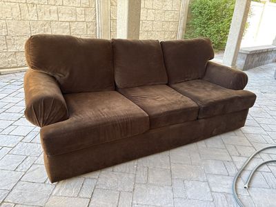 Matching couch and oversized chair