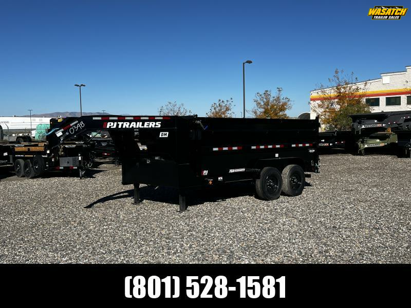 PJ Trailers 7x14 83" Low-Pro High Side (DM) Dump Trailer