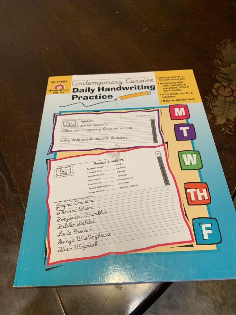 Daily Handwriting Contemporary Cursive, Evan Moor