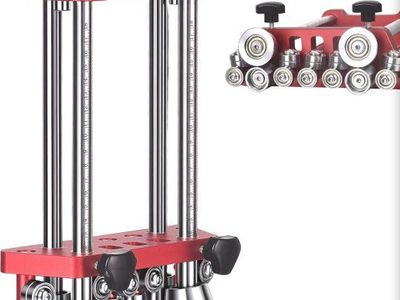 Sheet Metal Roller 2 Stations Metal Bender 7in Red