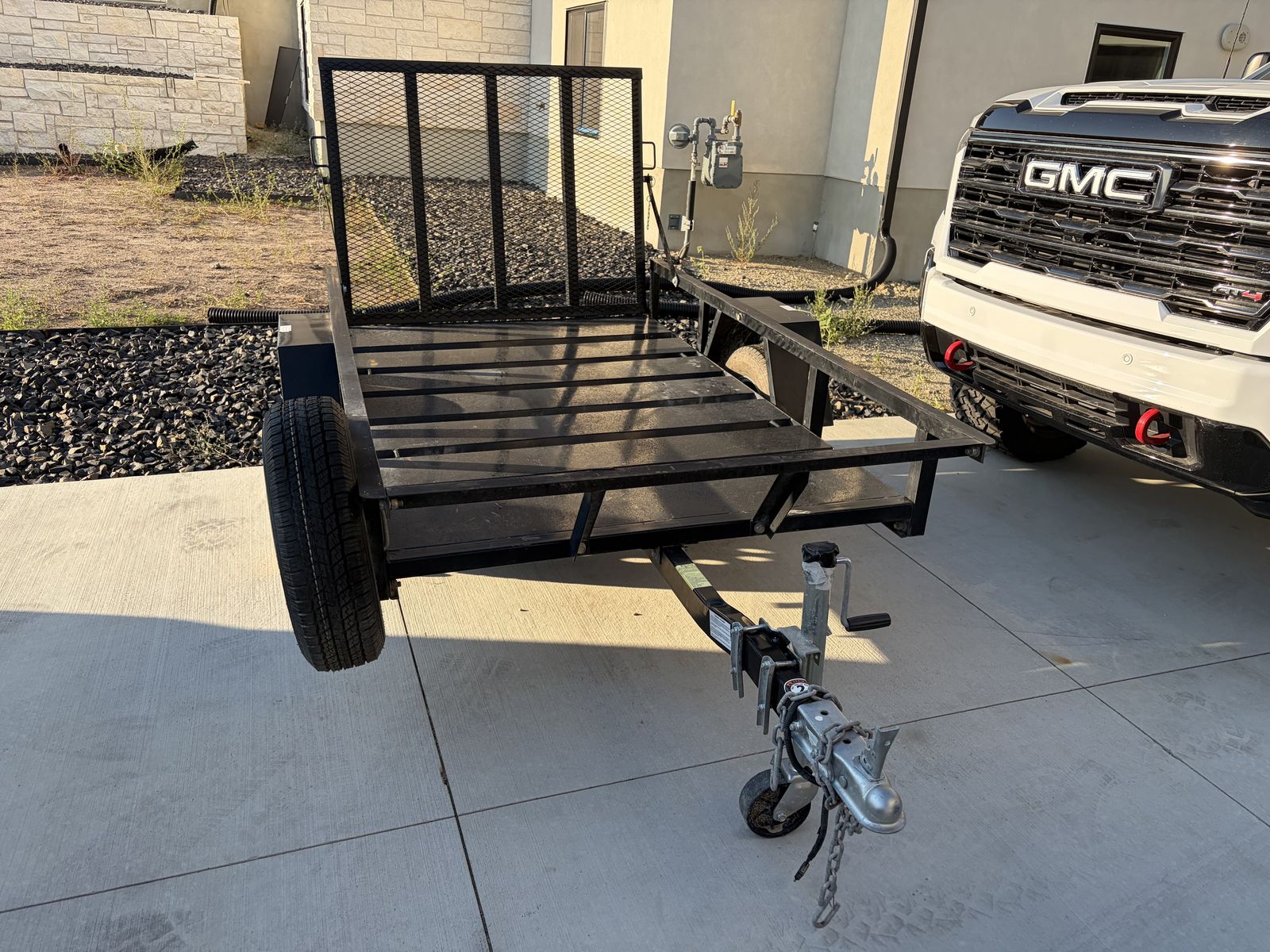 2022 Echo 4.5 foot x 8 foot metal trailer with ramp.