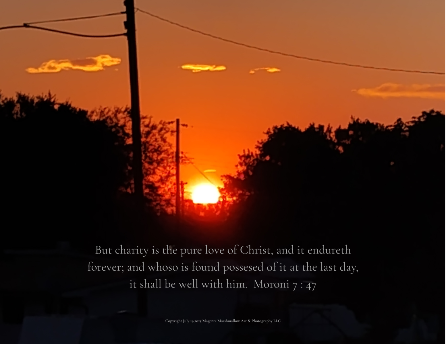 Sunset - Charity , Canvas Print