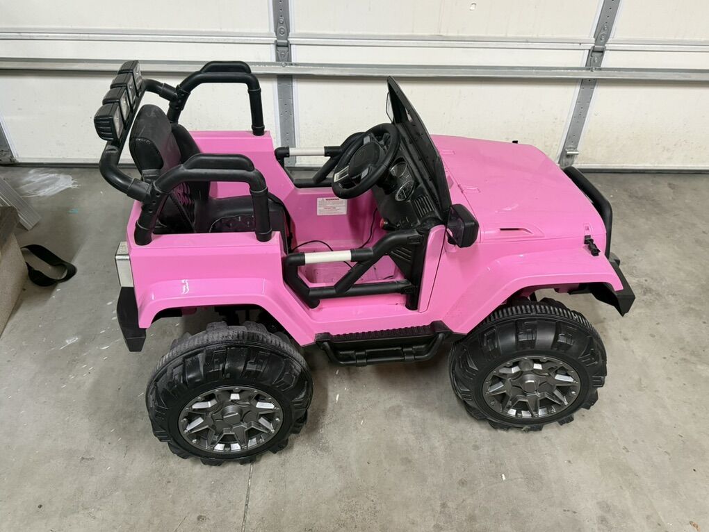 Pink Kids Jeep