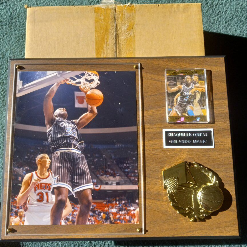 SHAQ ROOKIE 12"X15" WOOD PLAQUE