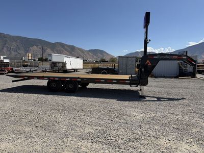 2026 RawMaxx 8.5x24 DTX Deckover Tilt Gooseneck Equipment Trailer