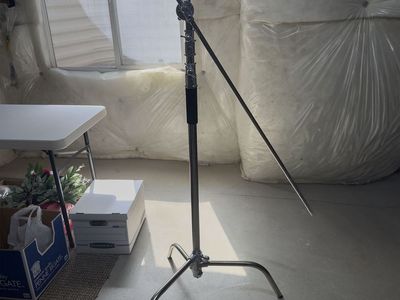 Photography C-Stand w/Weight Pouch and 2nd Arm Clamp