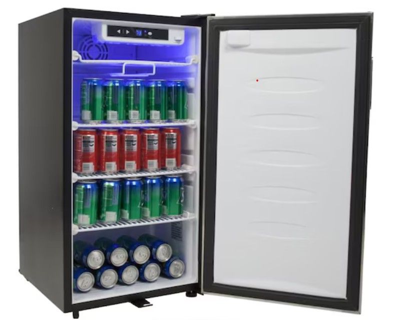 NEW EdgeStar 113-Can Beverage Fridge - Stainless Door - ($399 retail)