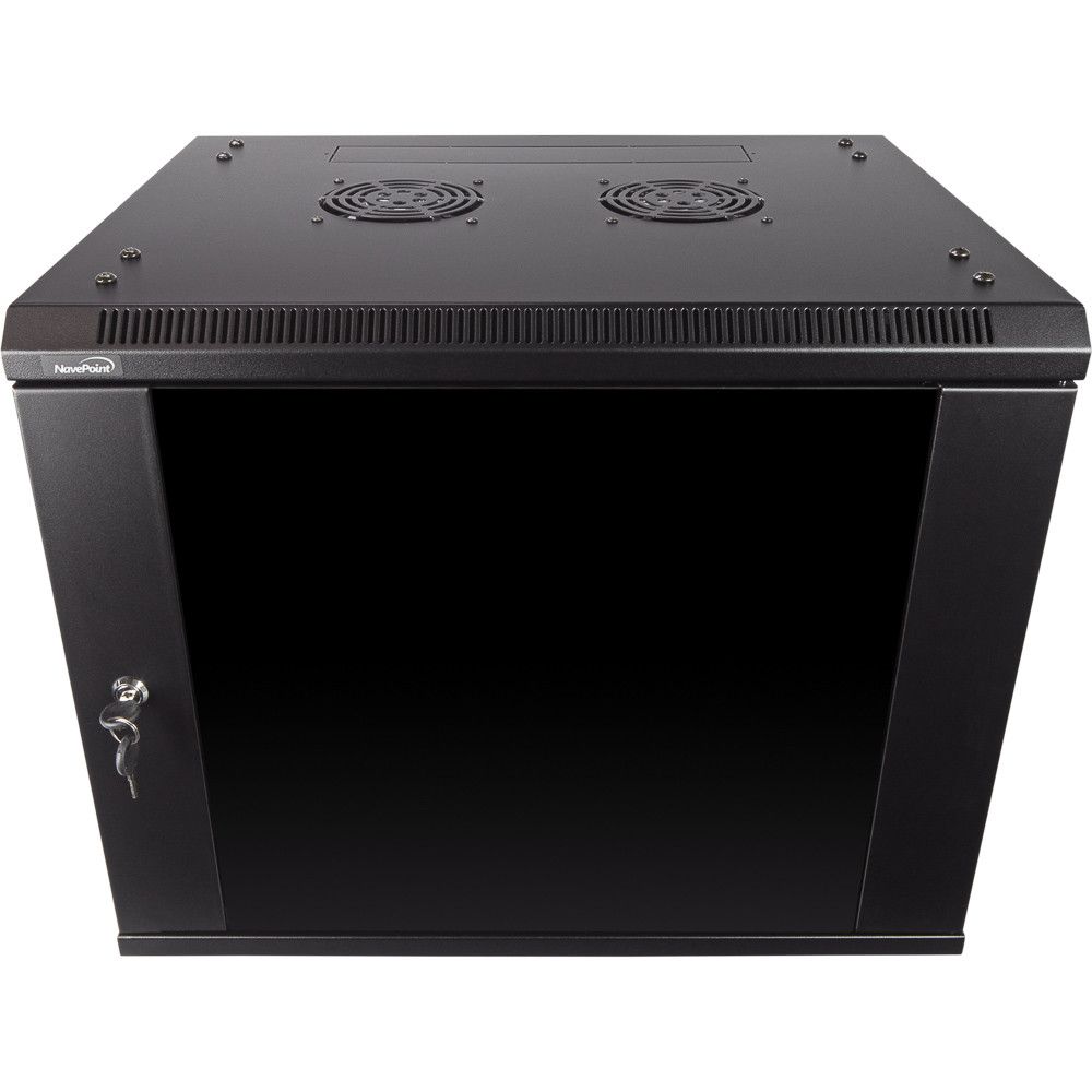 NavePoint 9U 450mm Depth Wallmount Networking Cabinet Pro Series