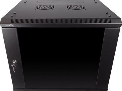 NavePoint 9U 450mm Depth Wallmount Networking Cabinet Pro Series