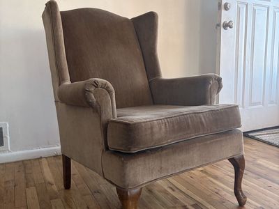classic vintage wingback chair $100