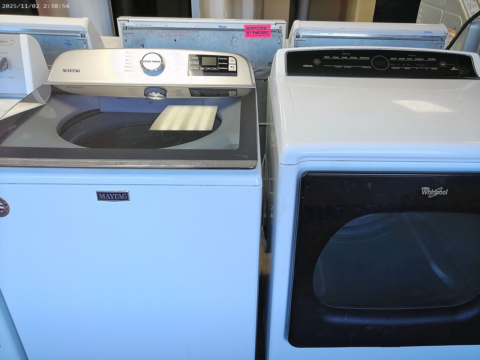 Maytag HE Top Load Washer and Dryer~90 Day Guarantee~With Agitator