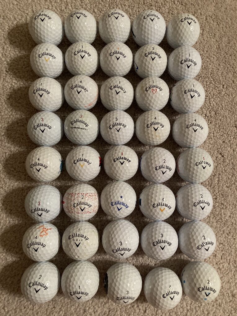 40 Callaway Golf Balls EXC-NM $28