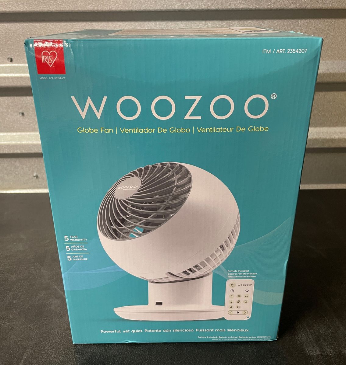 [NEW] Woozoo 5-Speed Globe Multi-Directional Table Fan w/ Remote