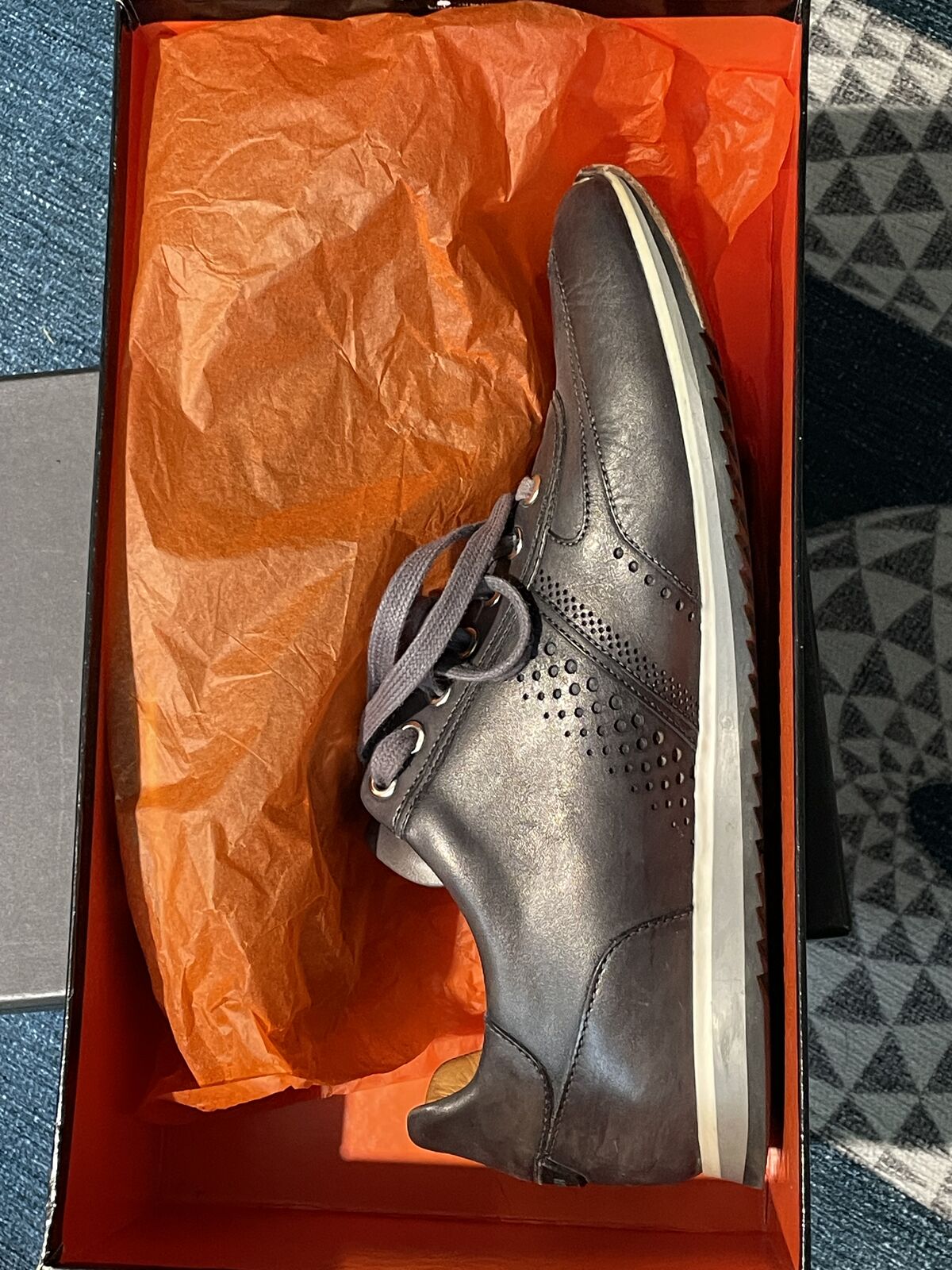 Magnanni Italian Leather 'Christian' Men's Lace-up Shoes Sz US 10-11 / 43 Euro