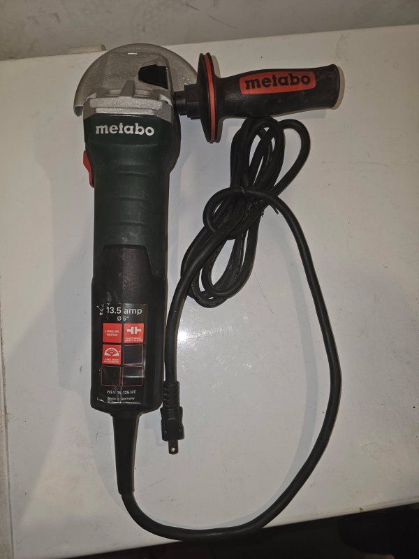 Metabo WEV 15-125 HT 5" 13.5 Amp Variable Speed Angle Grinder