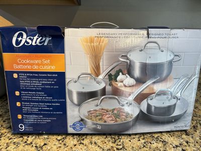Oster 9 Piece Aluminum Cookware Set