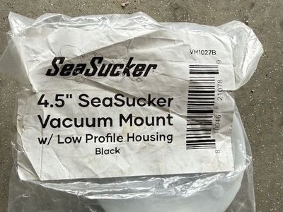 Sea Sucker 4.5” Vacuum mount with low profile housing. Black. New in Package