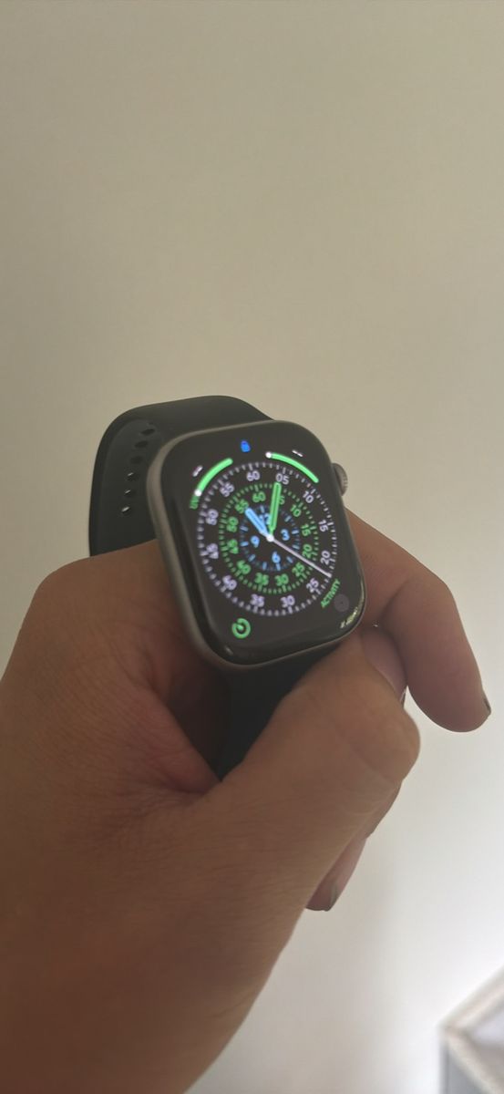 Apple Watch series 11 (GPS) Smartwatch with Black Sport Band 46 mm
