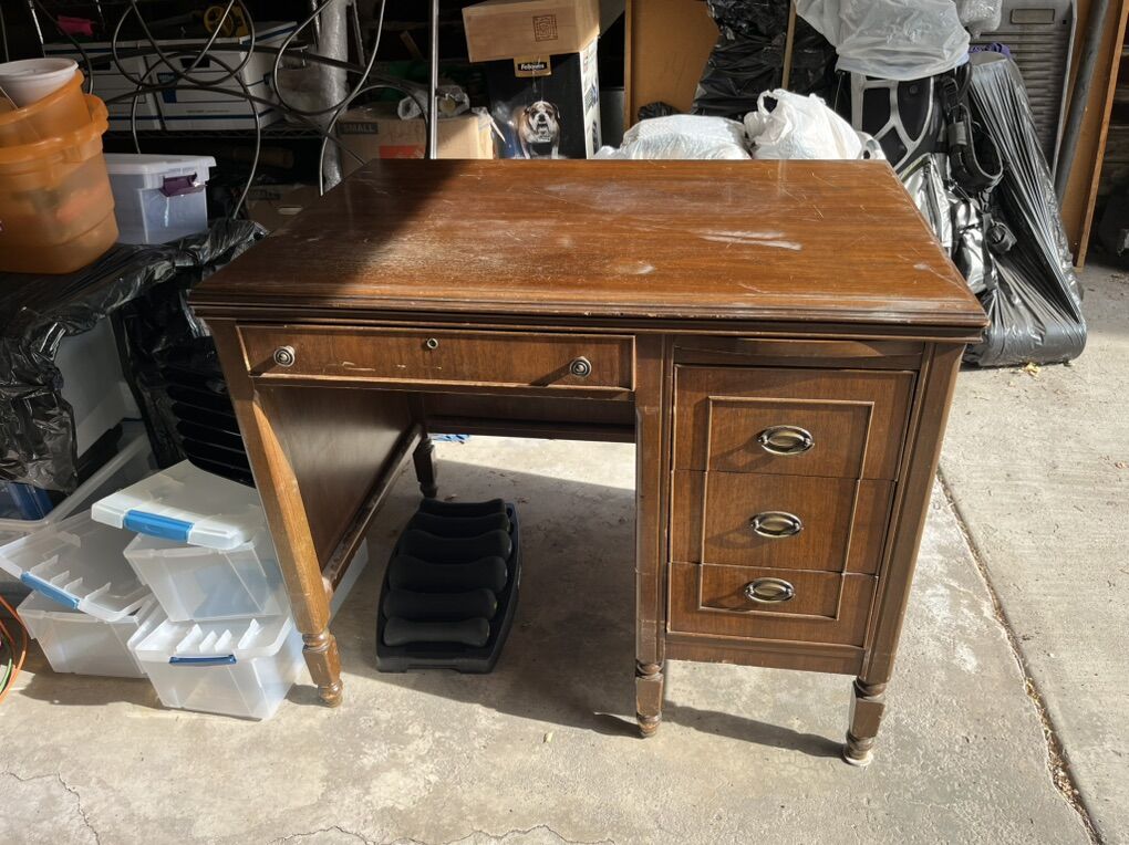 Small Vintage Wood Desk