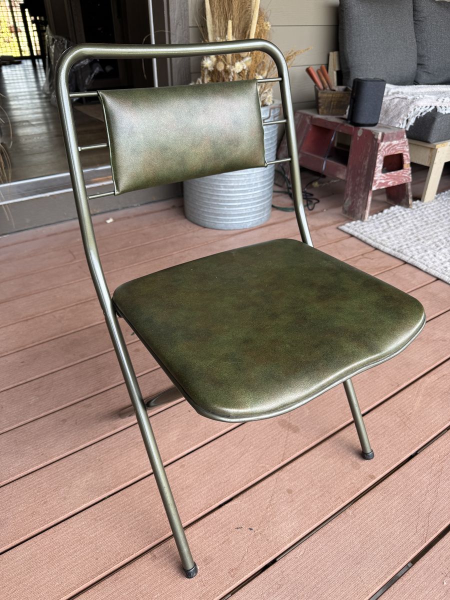 Vintage Green Metal Chair Set - Cosco