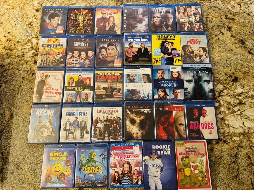 NEW/SEALED - Blu Ray Movies