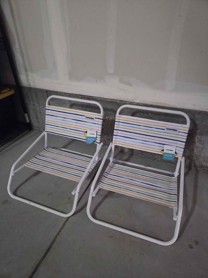 low beach chairs