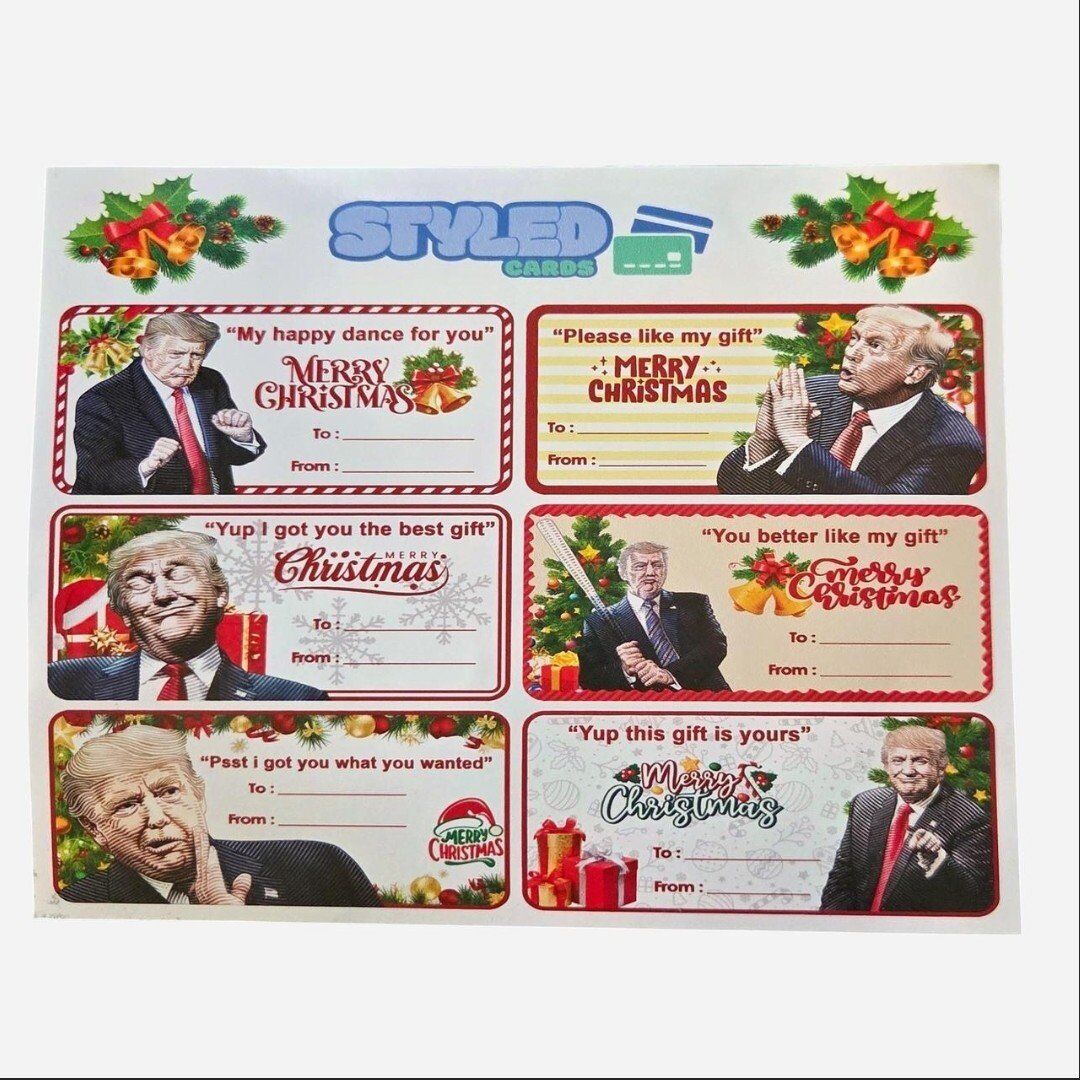 Trump gift tags