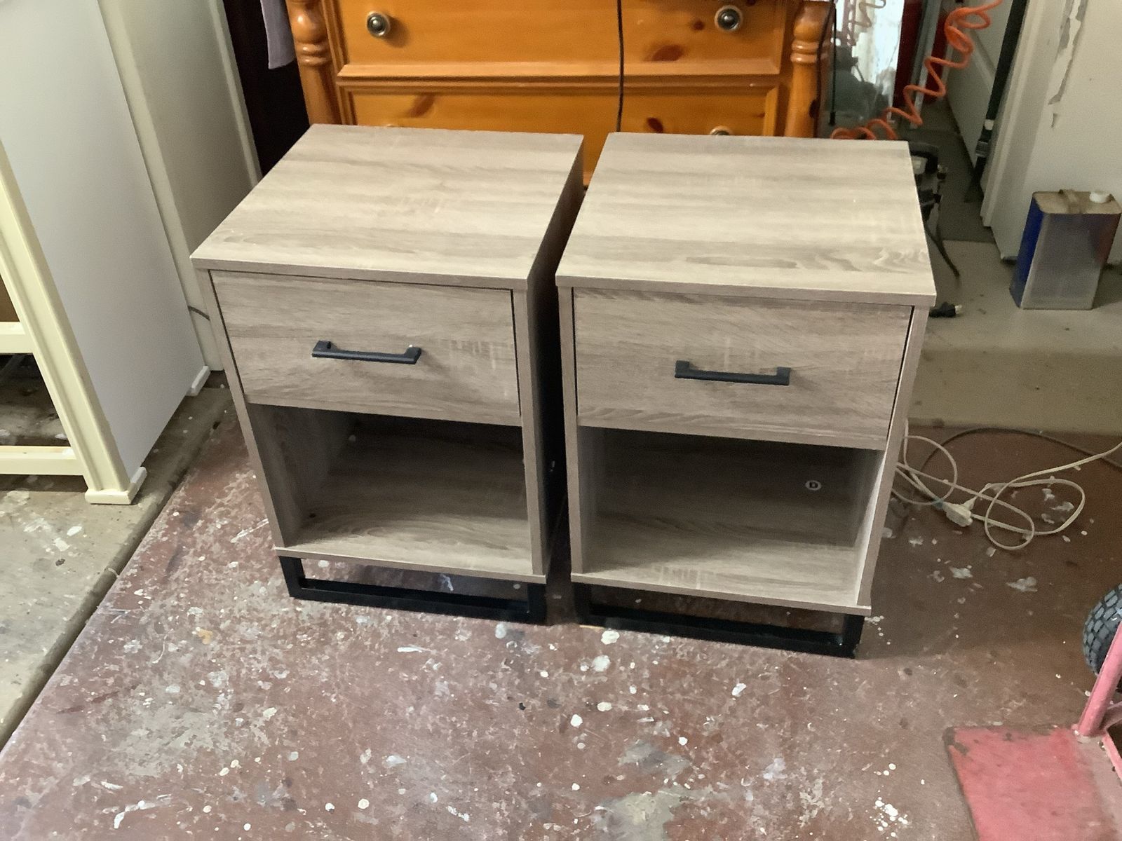 Pair of Dove Gray Nighstands
