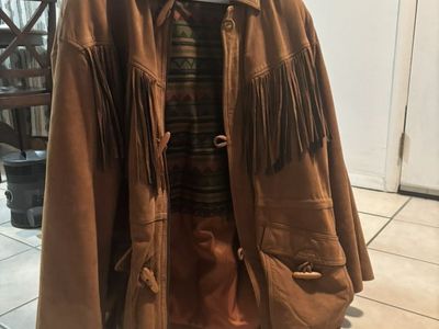 Suede Mens Jacket Size Large