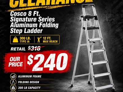 Cosco 8 Ft Signature Folding Step Ladder