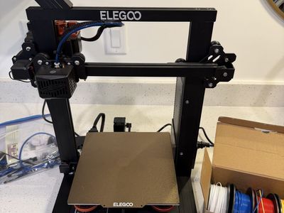 Elegoo 3D Printer with Spools of Filament