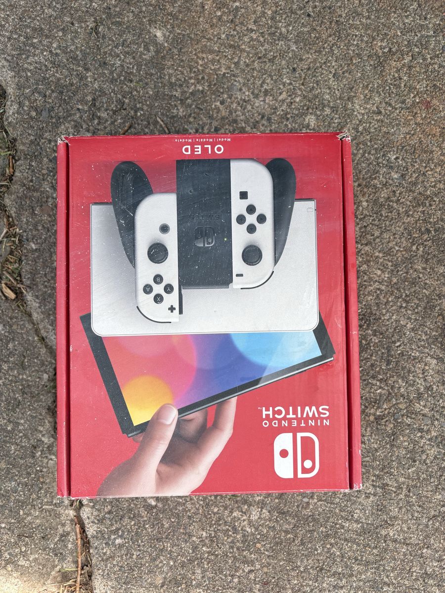 Nintendo Switch OLED - with all parts & cords)
