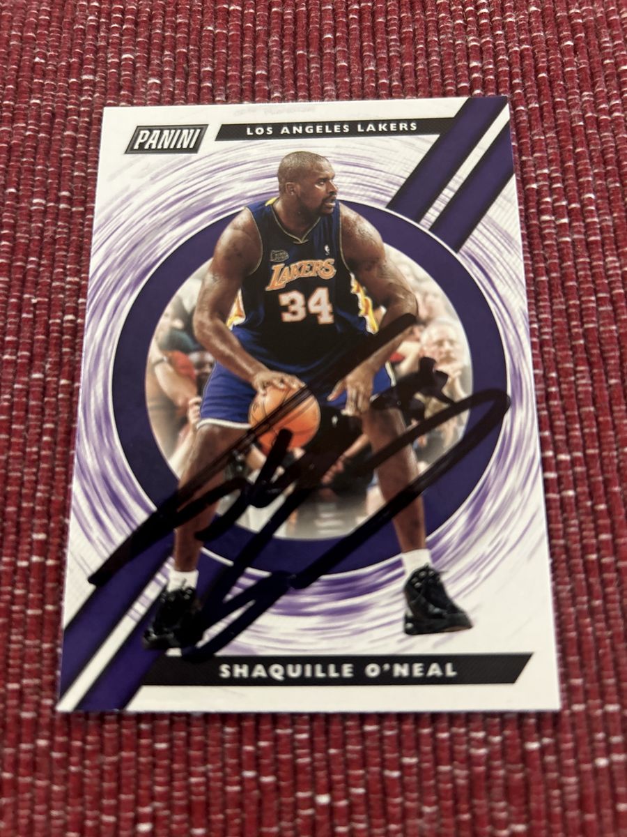 2019-20 Shaquille O'Neal Autograph PANINI NBA Los Angeles Lakers Hand signed Basketball Card