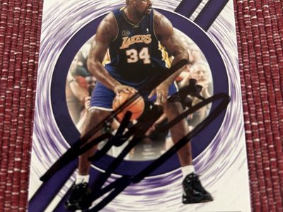 2019-20 Shaquille O'Neal Autograph PANINI NBA Los Angeles Lakers Hand signed Basketball Card