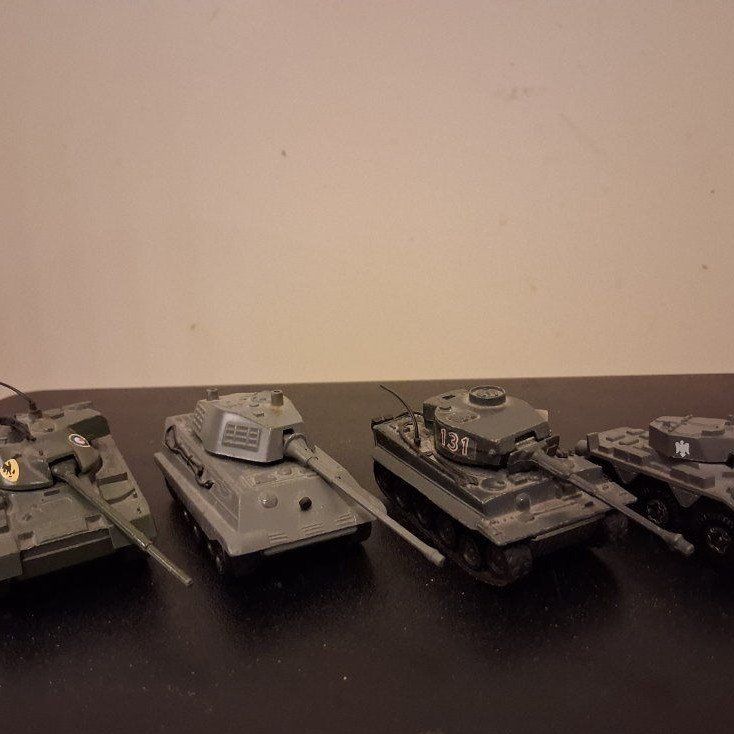 Four WW2 German Toy Tanks.Three Zylmex  .One PlayArt .