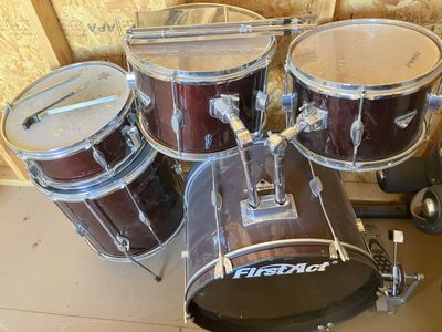 First Act 5-Piece Drum Kit in Dark Red