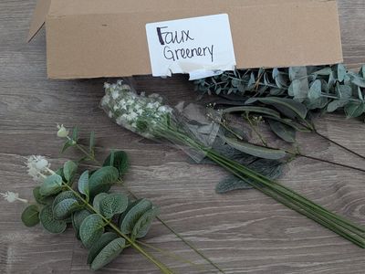 Assorted Artificial Eucalyptus & Baby's Breath Faux Greenery Stems Bulk Lot