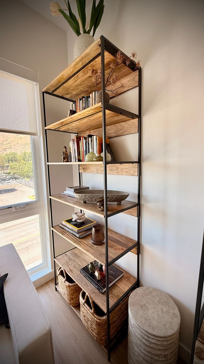 Basically BRAND NEW West Elm Industrial Solid Wood Modular Bookshelf (33")