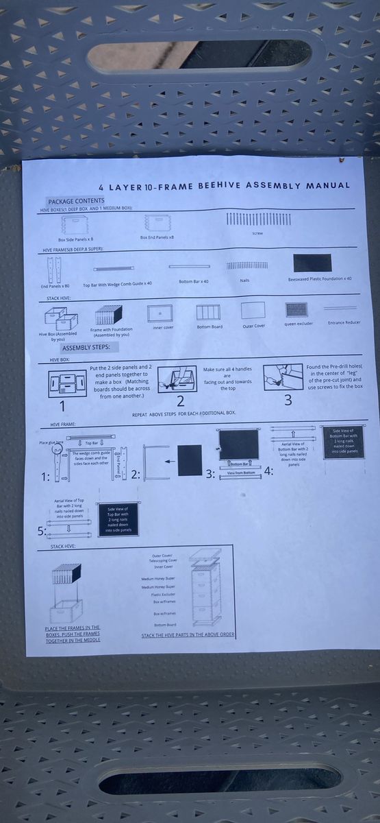 Complete Bee Hive, still in the box. You assembled.