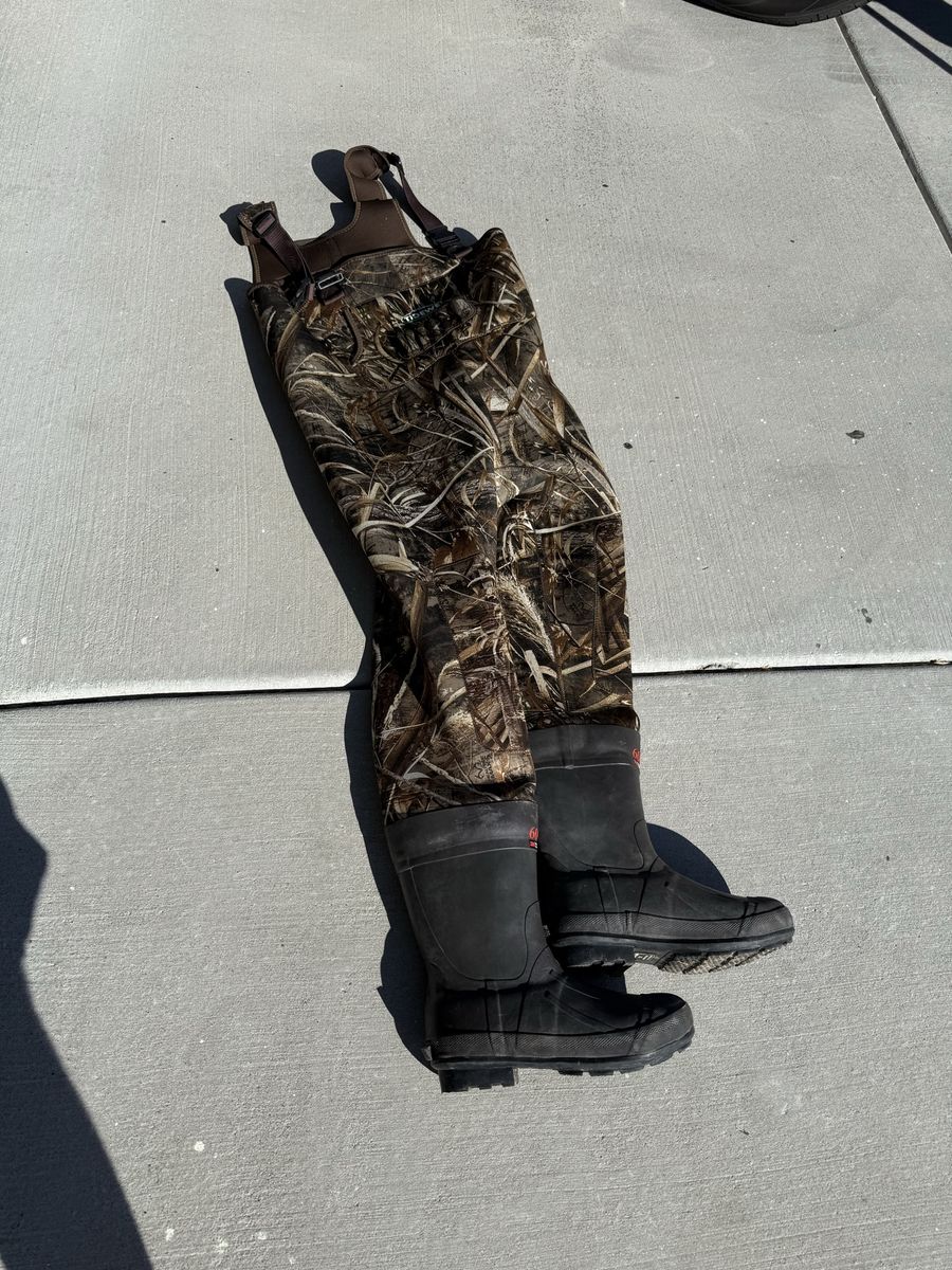 Tidewe Neoprene Camo Chest Waders Men's Size 10 - Hunting, Fishing, & Outdoors