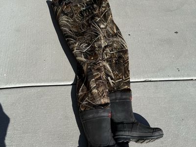 Tidewe Neoprene Camo Chest Waders Men's Size 10 - Hunting, Fishing, & Outdoors