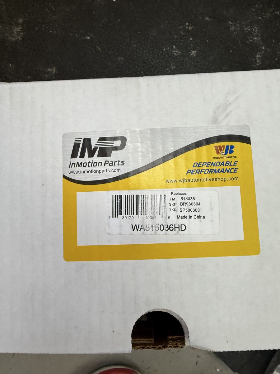 InMotion Parts WA515036HD Wheel Hub Bearing Assembly - Dependable Performance
