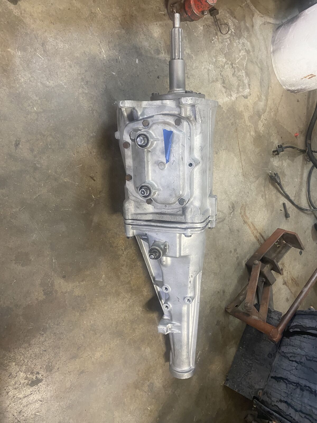 Rebuilt Muncie 4-speed manual transmission